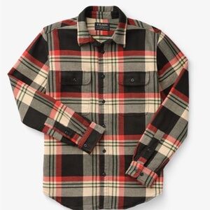 The Vintage Filson Flannel Red and Black Plaid Shirt